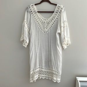 italian crotchet beach coverup